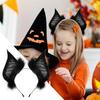 2025 Halloween Bat Headband Gothic Bat Ears Hair Band Masquerade Party Headdress for Role-Play Photoshoot Stage