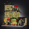1489 Teile Moc Kreative Stadt Westliches Restaurant Straßenansicht Gebäude Lde Bausteine Modell Architektur Kinder Puzzle Spielzeug