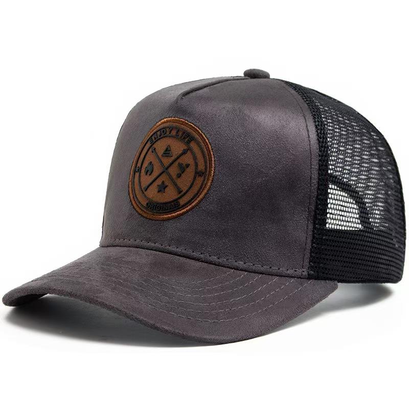 Summer Mesh Baseball Cap Women Men Letter Patch Snapback Hat Casual Breathable Unisex Street Hip Hop Trucker Caps