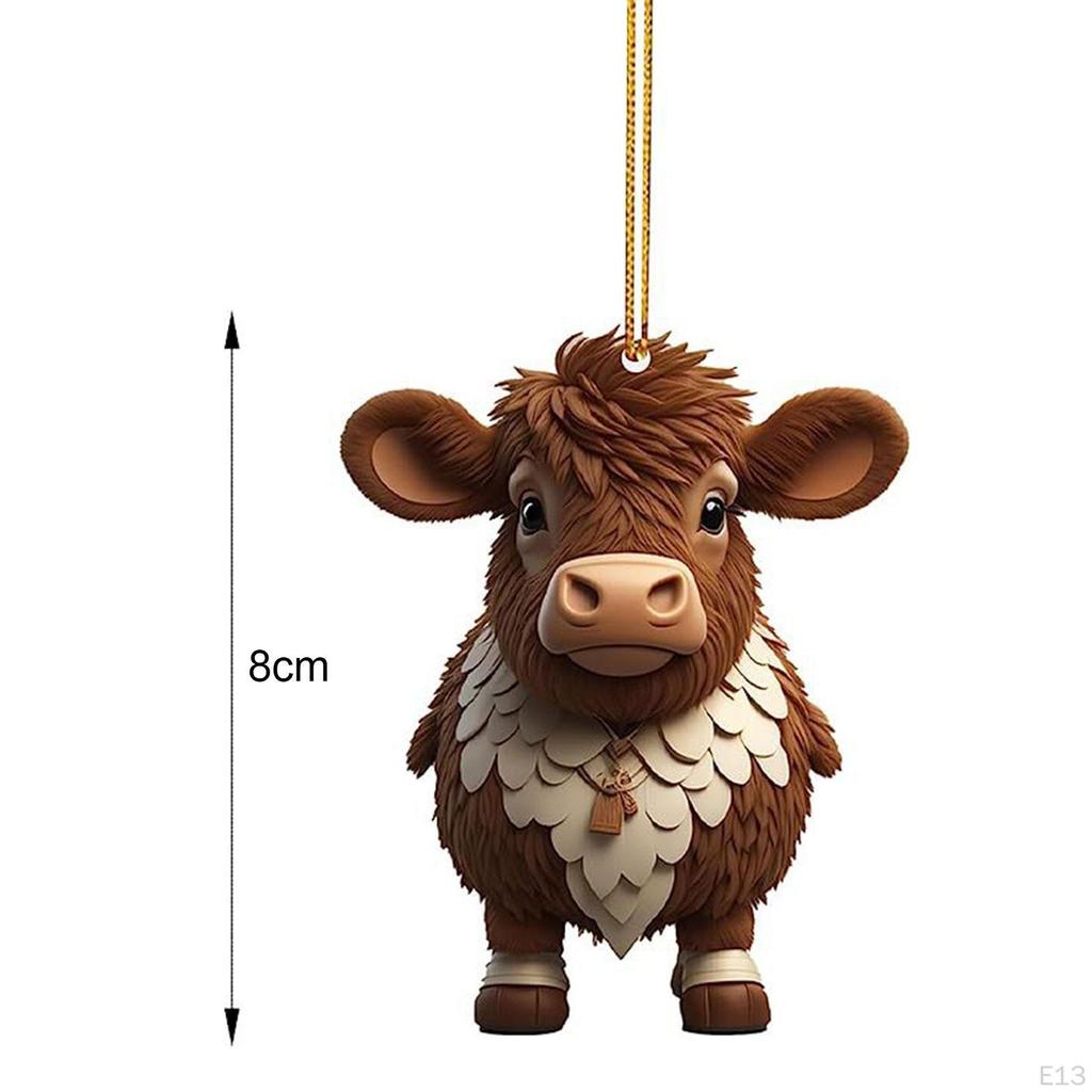 Christmas Tree Decorations Acrylic Ornaments Birthday Gift Door Window Car Pendants for Home