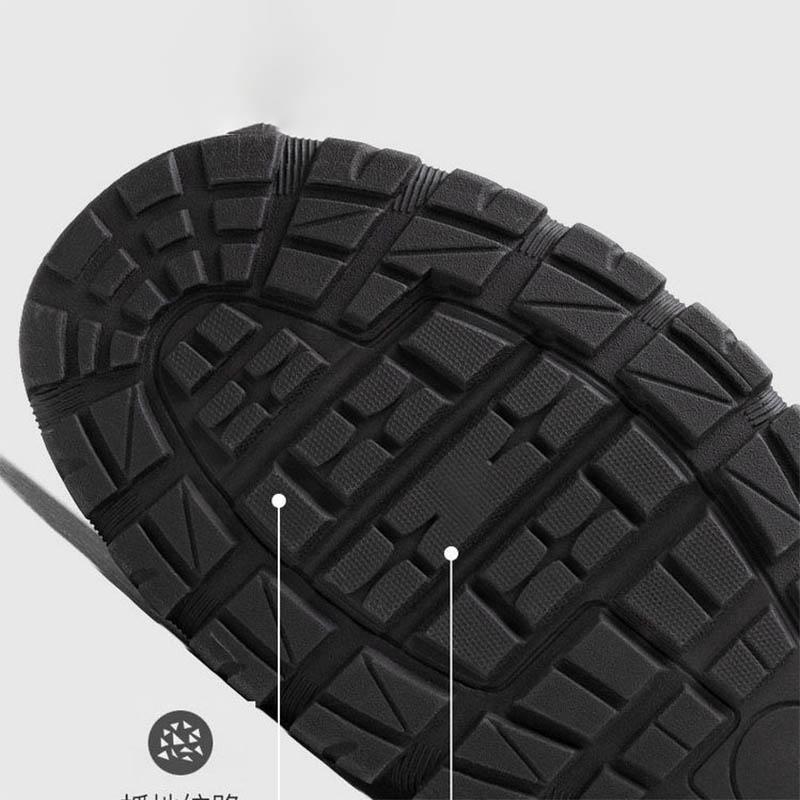 Podzimní a zimní pánské kožené boty Ležérní mokasíny Neklouzavá měkká podešev Obuv pro středního a staršího tatínka Ploché boty