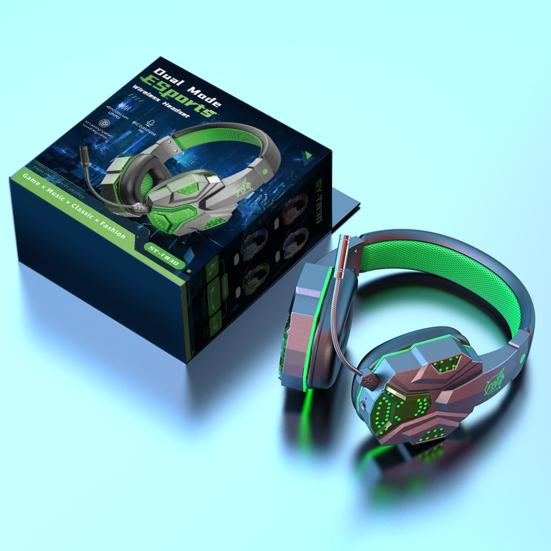 Cooles Aussehen Stereo-Gaming-Headset Noise Cancelling Over-Ear-Kopfhörer mit Mikrofon LED-Licht Surround Bluetooth-kompatibel 5.1 Kopfhörer
