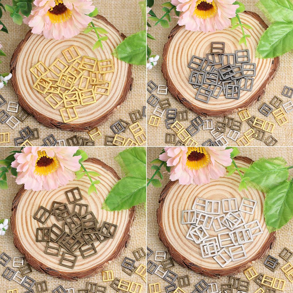20Pcs Mini Buckle Button Tiny Tri-glide Belt Buckles for DIY Doll Clothes Bags Handmade Doll Shoes Clothing Sewing Accessories