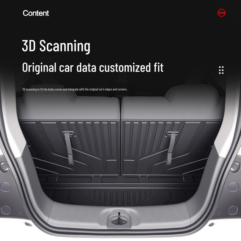 Changan Lumin Nuo Corn TPE Trunk Mat: Custom Car Interior Decoration Accessory