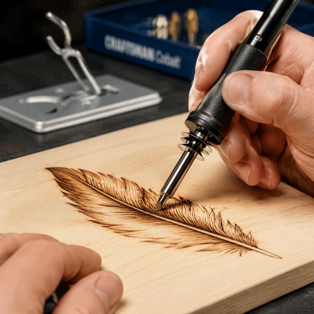 Wood Burning Pen Wood Burning Tool Set Carving Blades Soldering Iron Kit  Craft Lovers