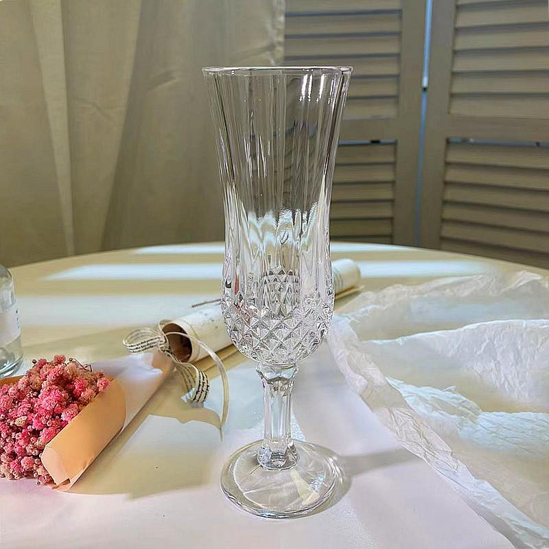 2pcs Set Creative Champagne Goblet 150ml Ocktail Cups High Legged Red Wine Glasses Fashion Whiskey Drinking Glasses Drinkware
