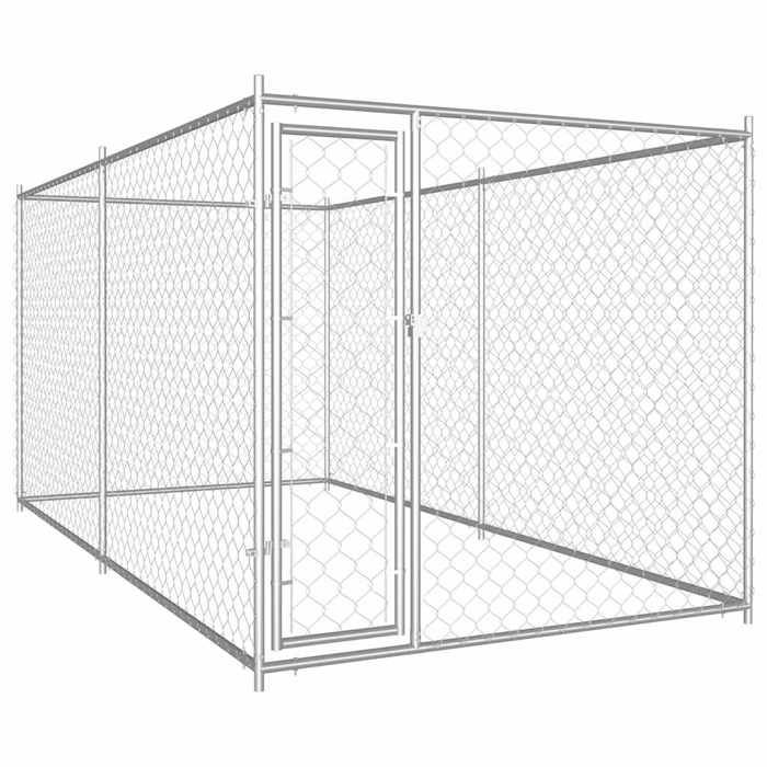 VidaXL Chenil d'Extérieur pour Chiens Enclos Cage Chiots Animaux Extérieur 145025