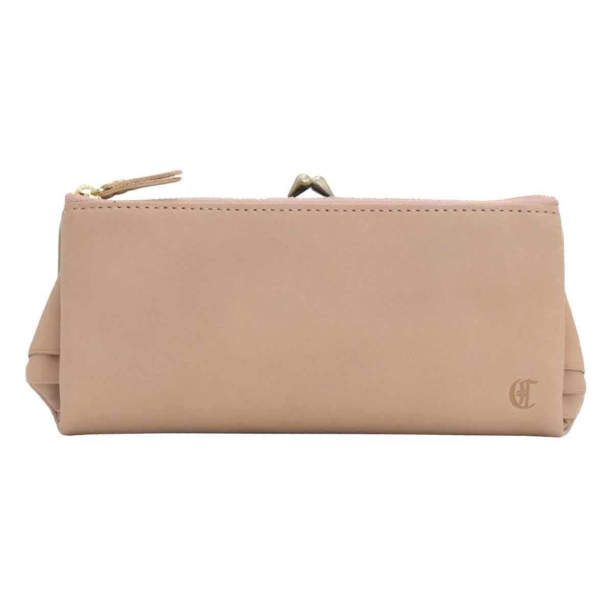 

Long wallet genuine leather grayish pink [Credran] CR-CL3639-PI