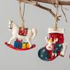 Horse Christmas Socks Elk Tree Decoration Pendants Hanging Ornaments Crafts Gifts Xmas New Year Party Wedding Home Decor