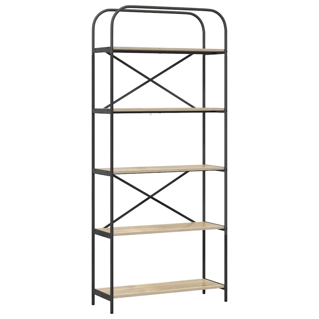 Bookshelf Sonoma Oak 80 x 30 x 183 cm Particleboard