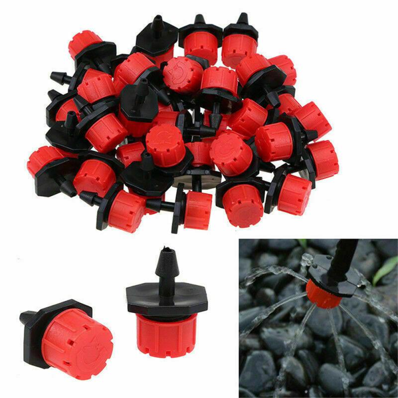 100pcs Micro  Flow  Dripper Drip Head 1/4 Inch Hose Micro Dripper Garden Irrigation Sprayer