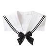 Cape Blouse False Collars White Collar Shawl Simple Striped Sailor Fake Collar  Women