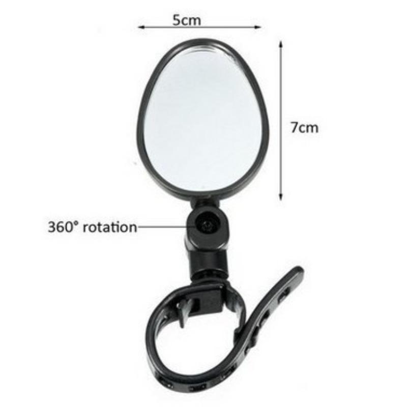 Bike Rearview Mirror Adjustable Wide Angle Handlebar Mount for Bicycle Motorcycle Electric Scooter Safety Rotation Accessories