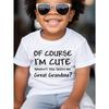 European Sizes Children OF COURSE Print Boy's T-shirt, Casual Short Sleeve Comfortable Versatile Tee Tops For Summer