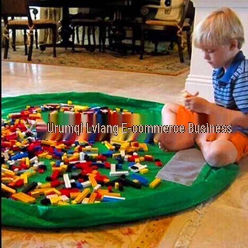Baby & Children's Toy Storage Bag - Quick Cleanup Educational Play & Building Block Mat (Medium)