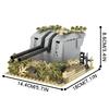 MOOXI Military Series 272Pcs MOC Bricks WW2 Battery Positions Wars Set Model Building Blocks Kids Toys For Children Gift MOC5087