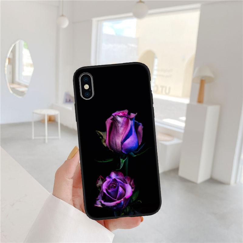 PP52 Rose Colorful Soft Shell Phone Case for OPPO A3 Pro A72 A74 A76 A77 A77S A78 A79 A94 A95 A18 A40M A58