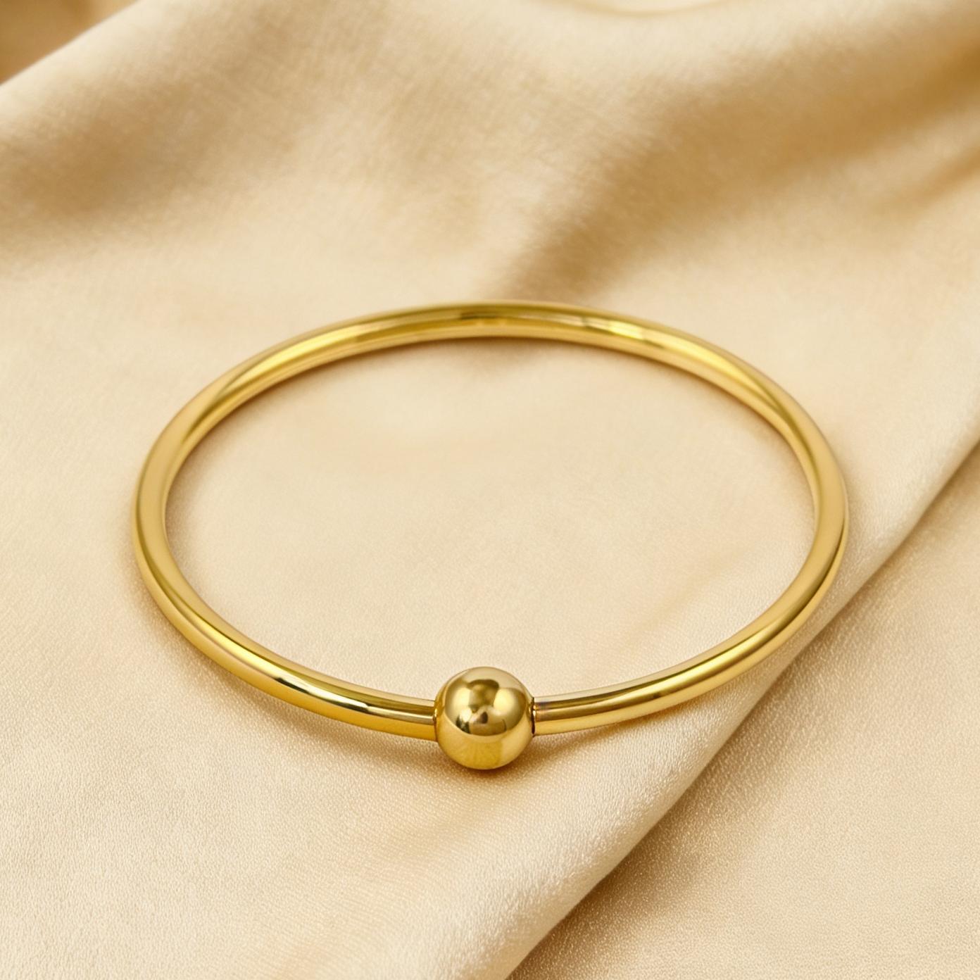 

2026 Bracelet Can Be Opened Universal Opening Bracelet Does Not Fade Jewelry Versatile Fashion Gift 54cm золотой