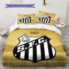 Santos FC Pattern Bedding Home Decoration Birthday Gift (1 * duvet cover + 2 * pillowcase, without core)