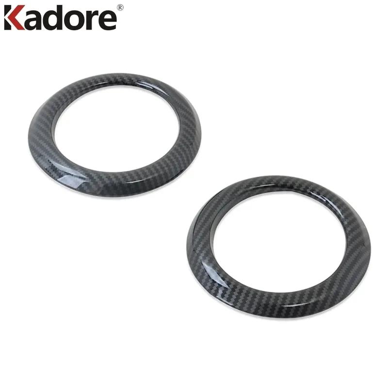 For Toyota Rush 2018-   2024 Carbon Fiber Car Front Side Air Condition Vent Outlet Cover Trim Interior Accessories