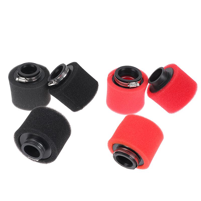 Straight Neck Foam Air Filter 30mm 39mm 40mm 42mm 46mm 50mm Sponge Cleaner Scooter Dirt Pit Bike Motorcycle Black/Red
