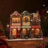 Wooden Halloween Ornaments Pumpkin Reading Theme Sign Haunted House Village Ornament  Farmhouse