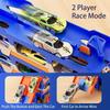 Dinosaurier Transport LKW Spielzeug Rennstrecke Faltbarer Dino Träger Auto Set mit Mini Autos Geschenke für Kinder Jungen Alter 3-5 Kleinkinder Spielzeug