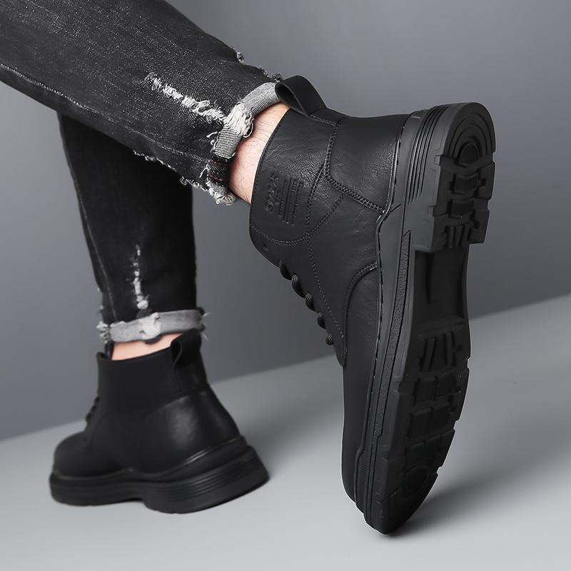 Casual Men's Boots Designer's Classic Style Office Business  Outdoor Autumn and Winter Boots Black Brown Suit NEW