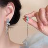 Spicy Girl Vibe: 2025 Sweet & Cool Niche Tassel Earrings - Chic & Slimming Long Design