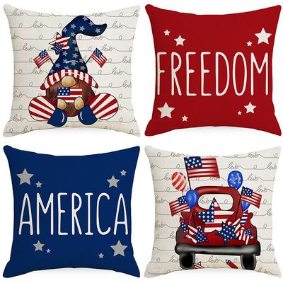 European and American Pillowcases National Flag Printed Home Living Room Bedside Decoration Pillow Cushion Cover