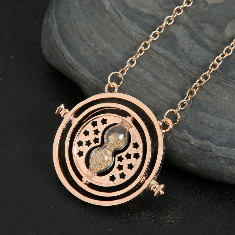 Creative Hourglass Necklace & Earring Set Sweater Chain Series