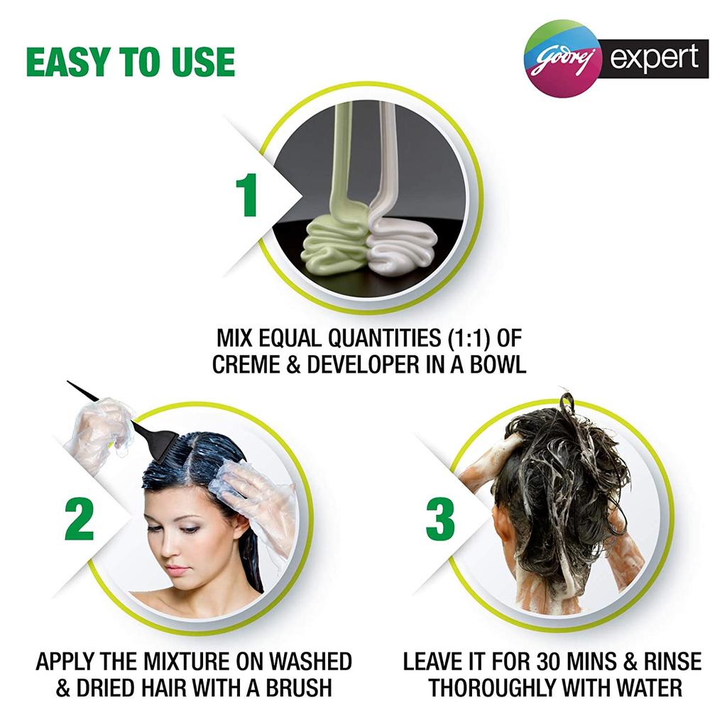 Krem saç boyası, doğal kahverengi (40 gr), Expert Krem Saç Boyası Doğal Kahve, Godrej