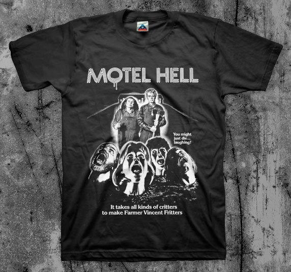 Motel Hell Movie T Shirt BW XL