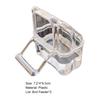 2Pcs Parrot Feeder Large Capacity Water Bowl Transparent Bird Trough Pet Food Dispenser Cage Accessories