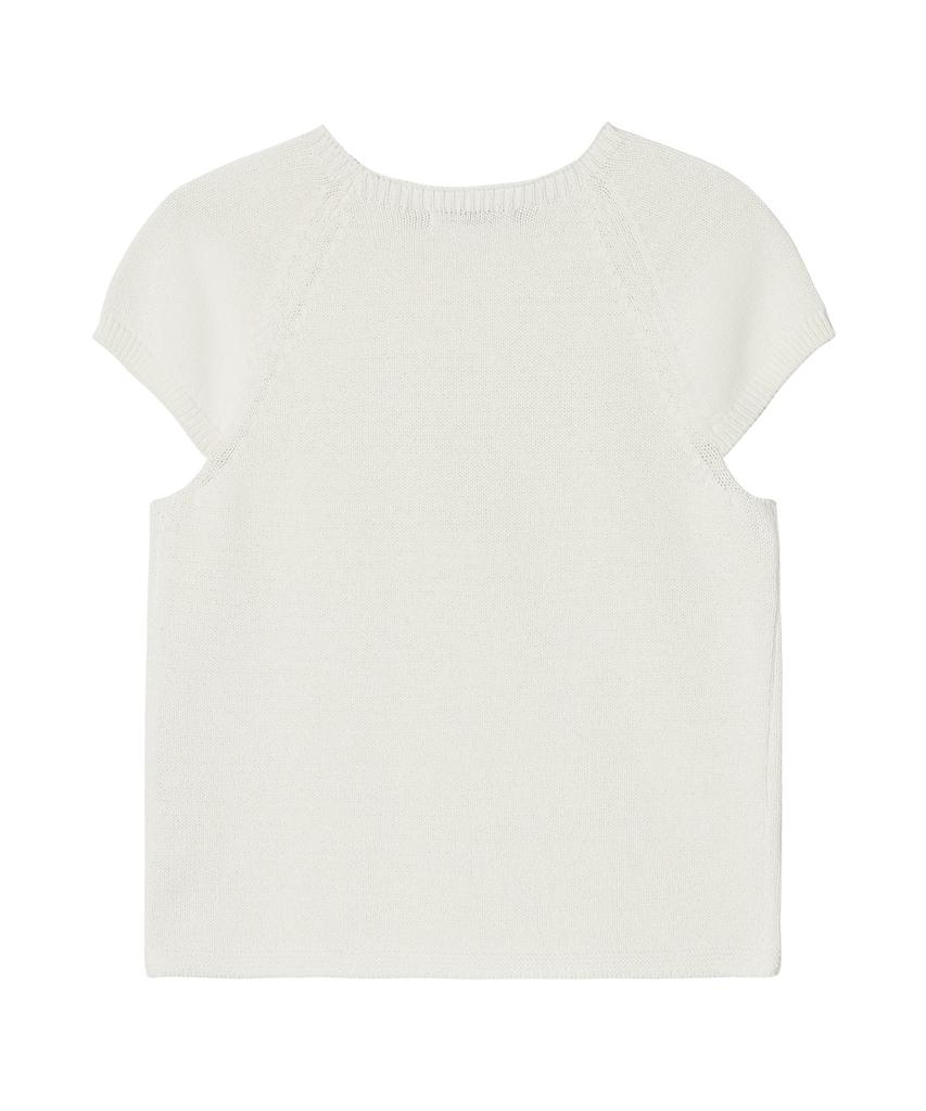 Nyuluki Feminine Short-Sleeved Knit_Ivory
