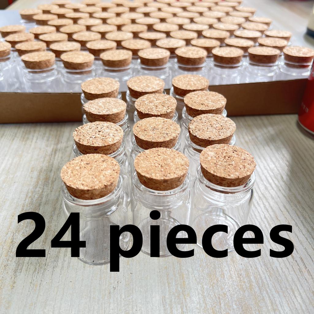 Wholesale 30ml Glass Bottles Cork 26×37×50mm Mini Candy Glass Jars Seed Dragees Tiny Candle Glass Vials DIY Crafts Test Tube
