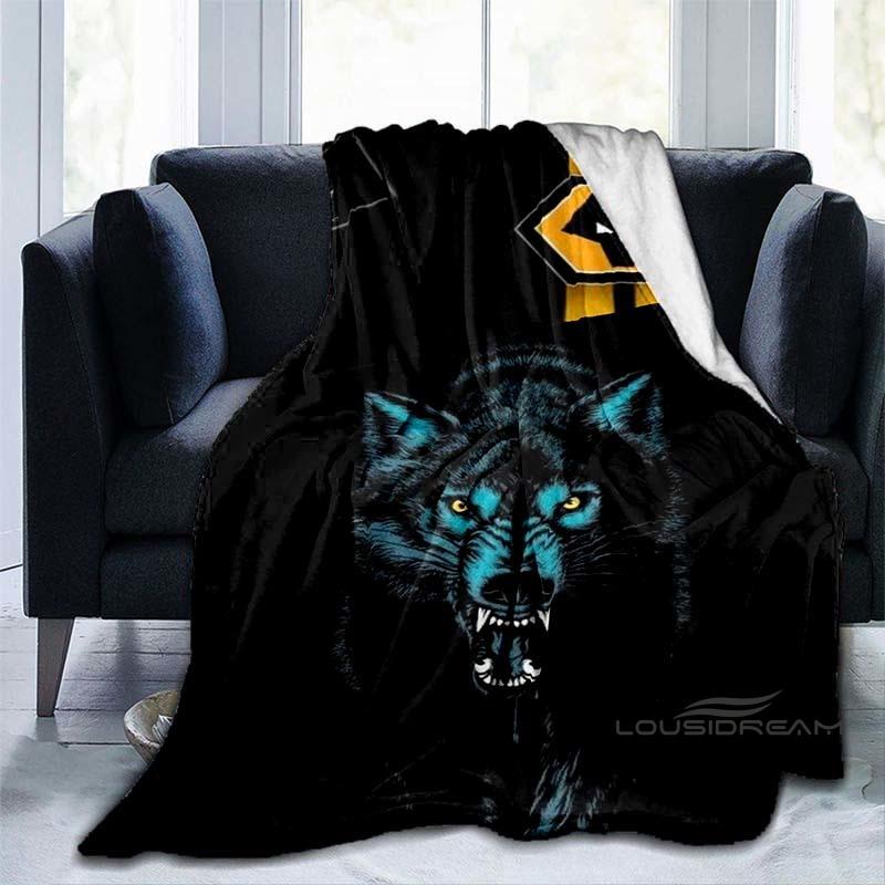 Customizable Wolf 3D Printed Sofa Blanket Living Room Bedroom Study Shawl Super Soft Warm Blanket Birthday Gift