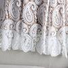Vintage Women's Crochet Hollow Lace Skirt Casual High-waist Slim A-line Skirt Spring