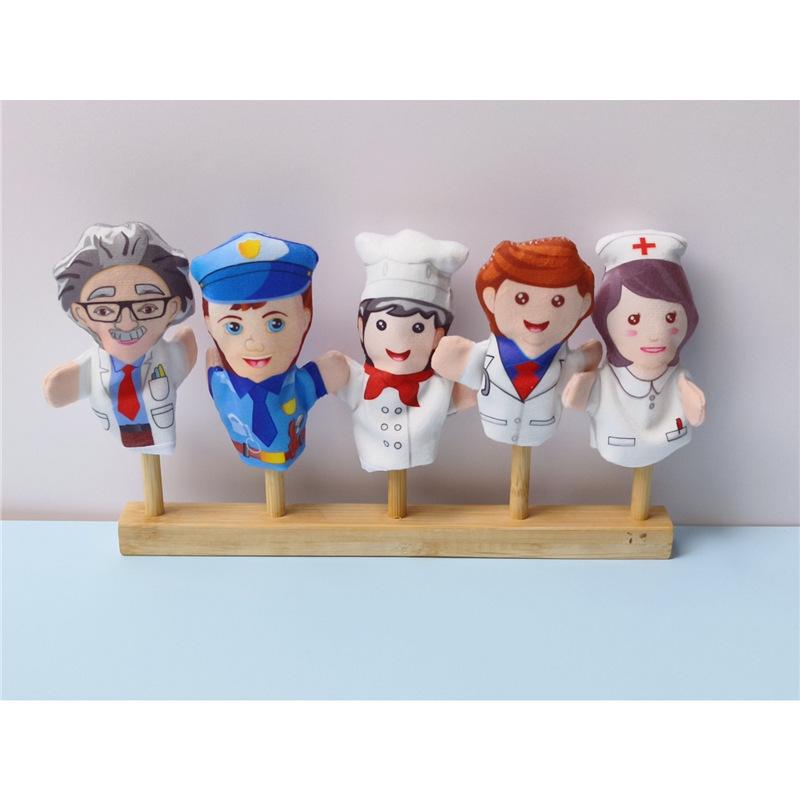 Animal Finger Puppet Display Rack for Kindergarten and Dollhouse Language Areas
