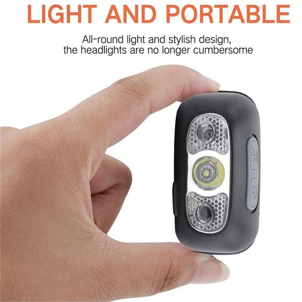 Rechargeable LED Headlamp Body Motion  Headlight Camping Flashlight Head Light Torch Lamp With USB Dropshipping