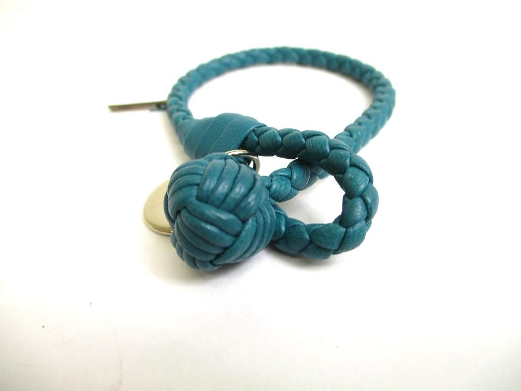Authentic BOTTEGA BENETA Intrecciato Emerald Green Leather Bangle Bracelet S #a670  Refurbished