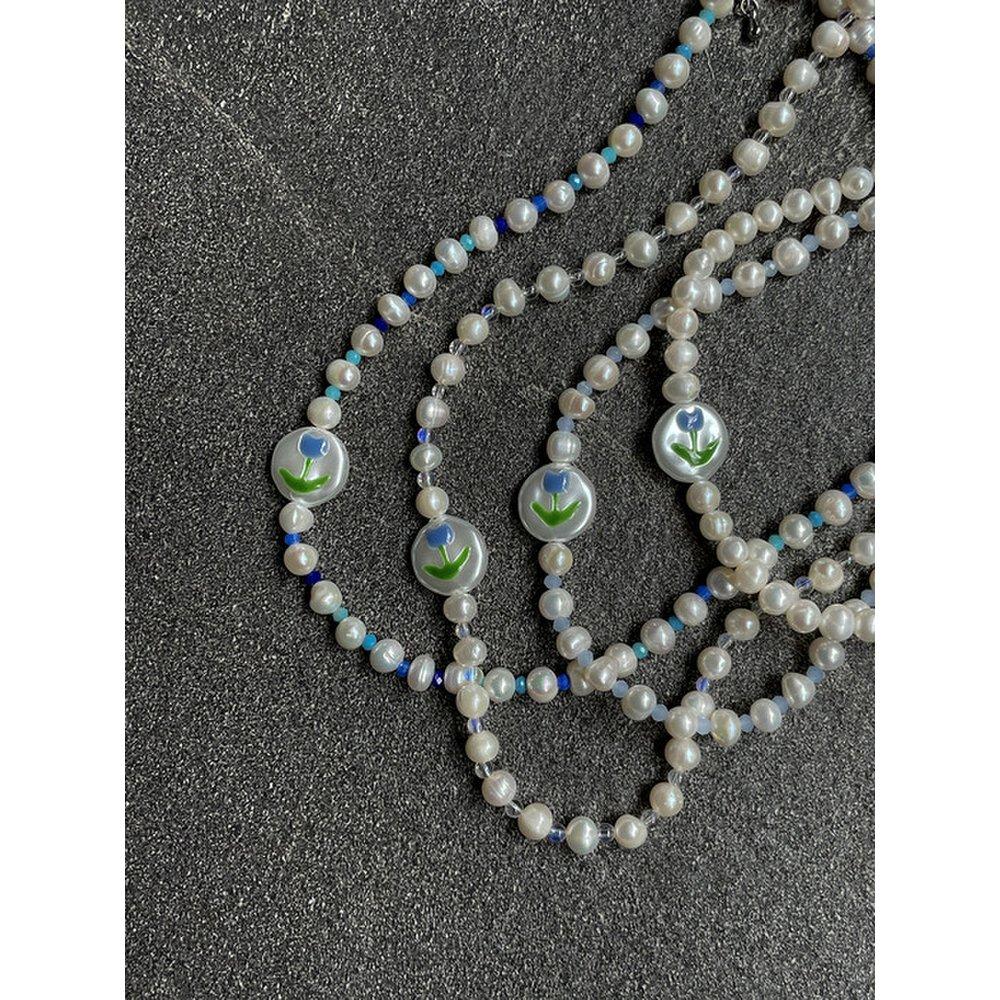 Flower Pearl Necklace An322001