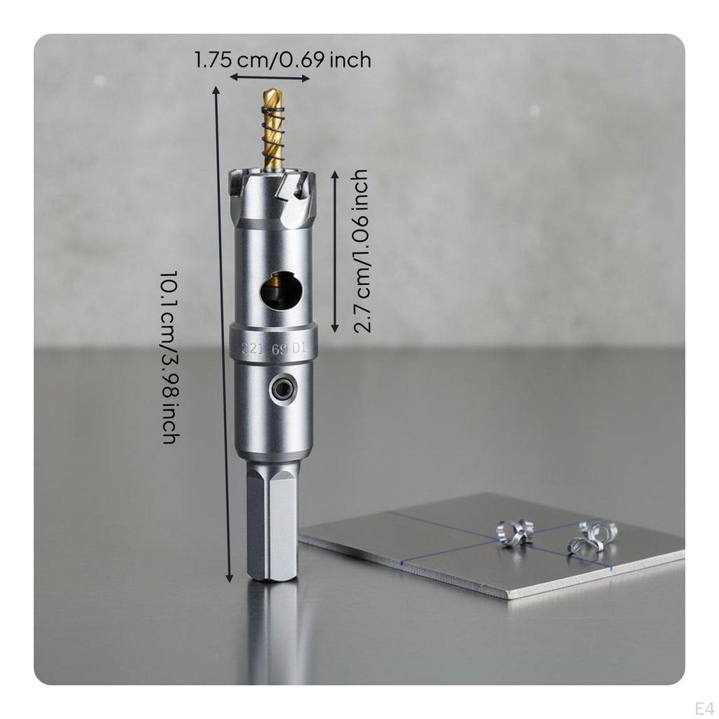 Alloy Bit Swift Metal Hole Cutter MultiMaterial Power Tool Accessory for Metalworkers, DIY