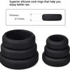 6 Different Size Cock Rings - Premium Grade Soft Silicone Penis Rings