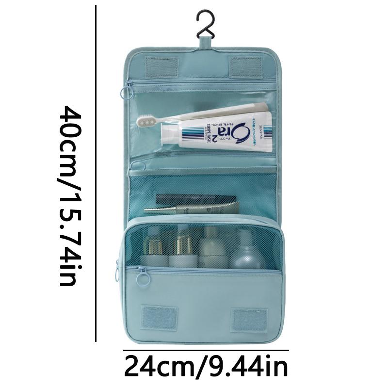 Portable Hanging Toiletry Bag for Business Trips Multi Layer Storage Large Capacity Skincare Makeup Bag