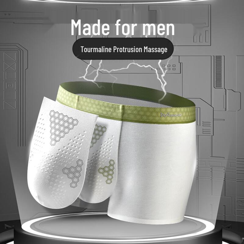 Mao Ren Men's Negative Ion Massage Modal Briefs 3-Pack