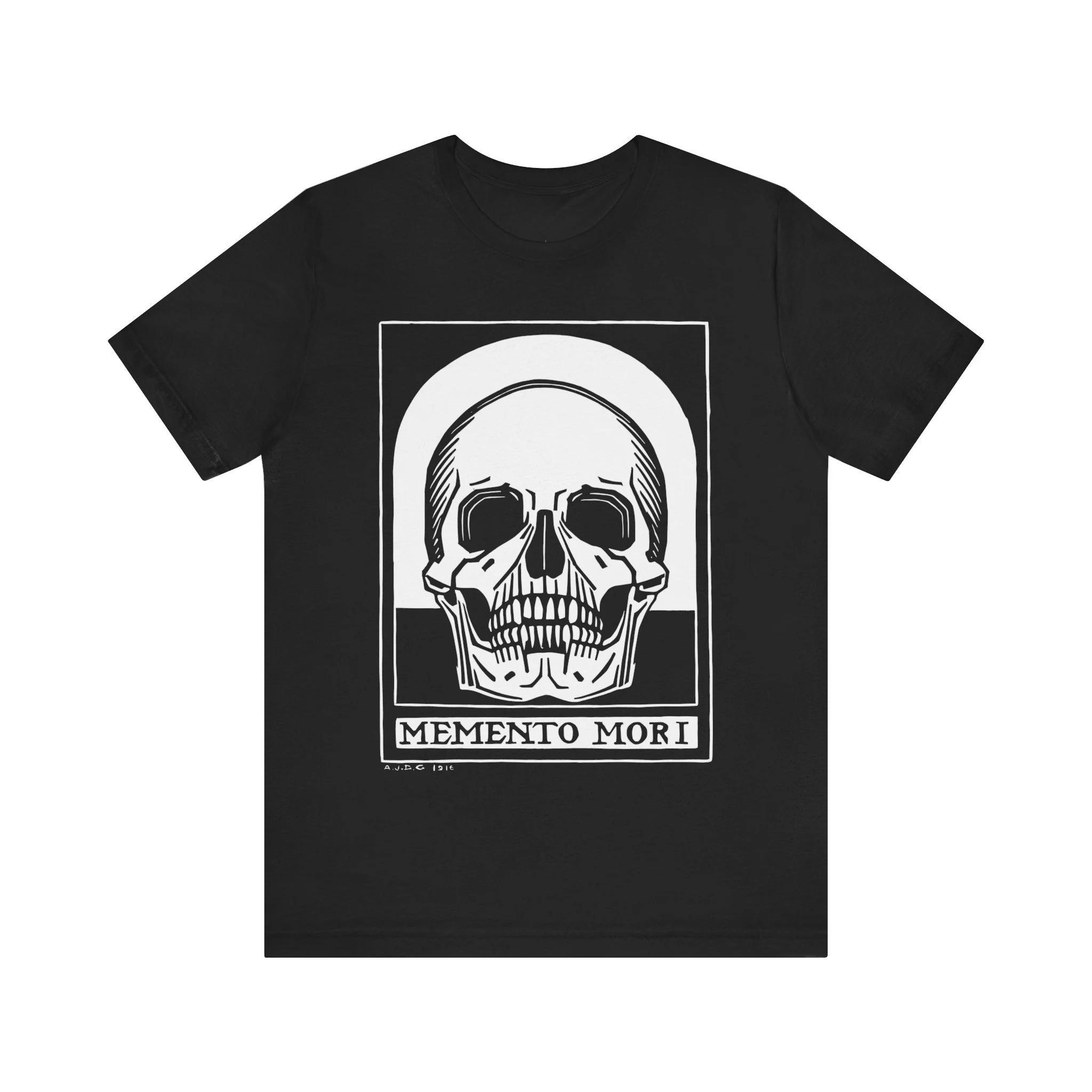 Death Memorial Horrible Dance T-shirt Skeleton Shirt Dance of Death Goth T-shirt Skeleton Goth Neutral Jersey Short-sleeved 4XL