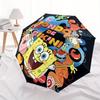 1pc SpongeBob SquarePants Automatic Open/close Folding Portable Umbrella with 8-Rib Structure for Women/Men, All-Season Use  a0901044