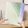 Gradient Multi-Layer Folder A4 Subject Classification Test Paper Folder Transparent L-Shaped Folder 6-Layer Classification File