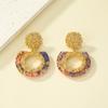Retro Palace-Inspired Stud Earrings – Classic Vintage Jewelry for Women’s Sophisticated Look